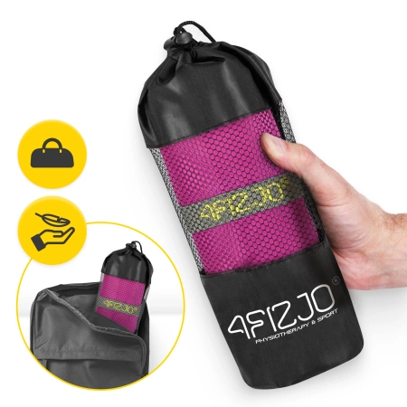 Gyorsan száradó mikroszálas törölköző, 180 x 100 cm rózsaszín