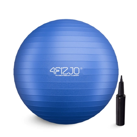 Felfújható gimnasztikai labda, 65 cm, sötétkék