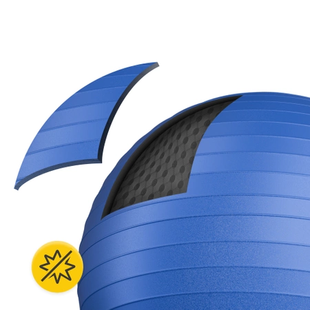 Felfújható gimnasztikai labda, 85 cm, kék