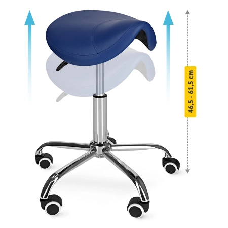 ERGO nyeregülésű forgó masszázsszék, kék