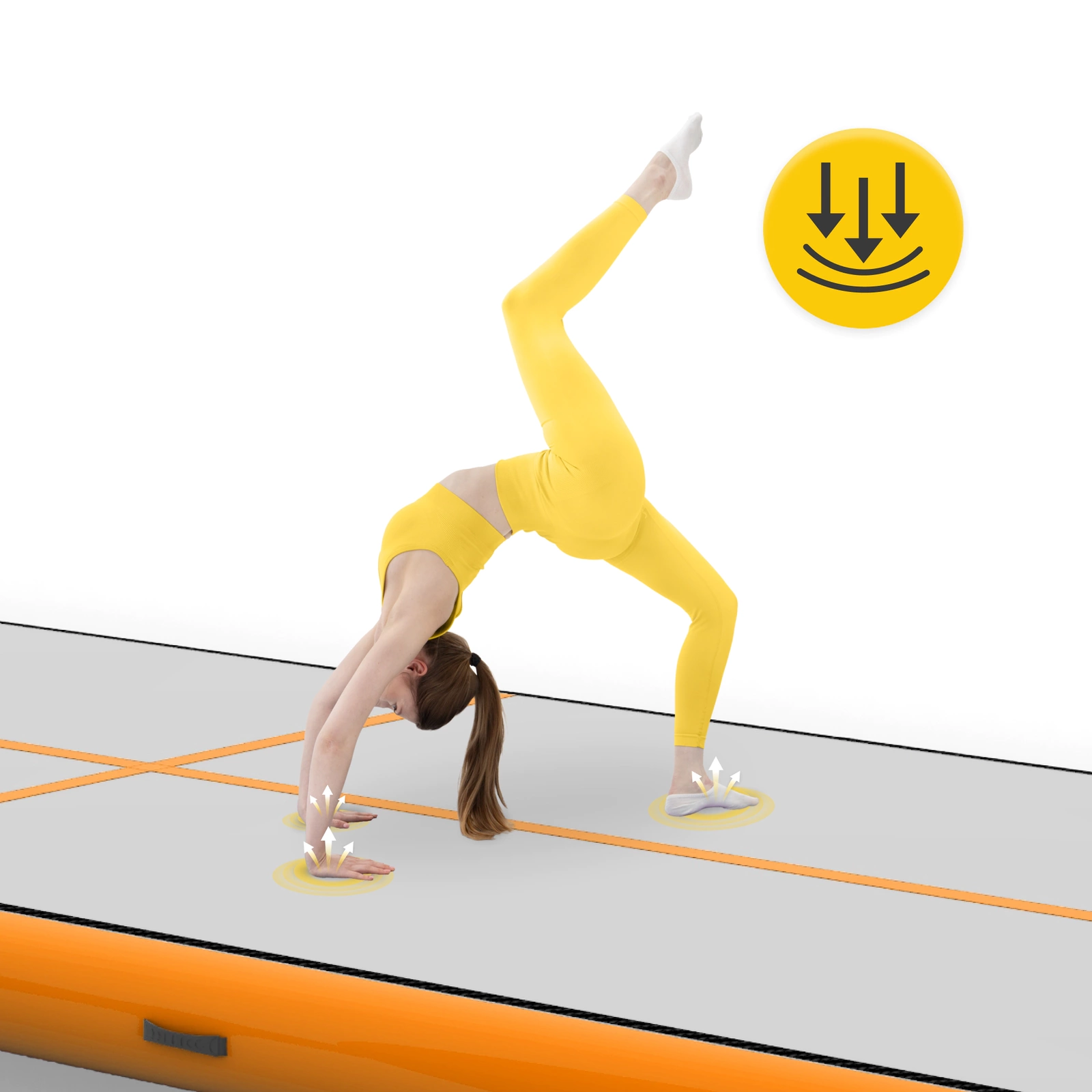 sciezka gimnastyczna akrobatyczna z pompka