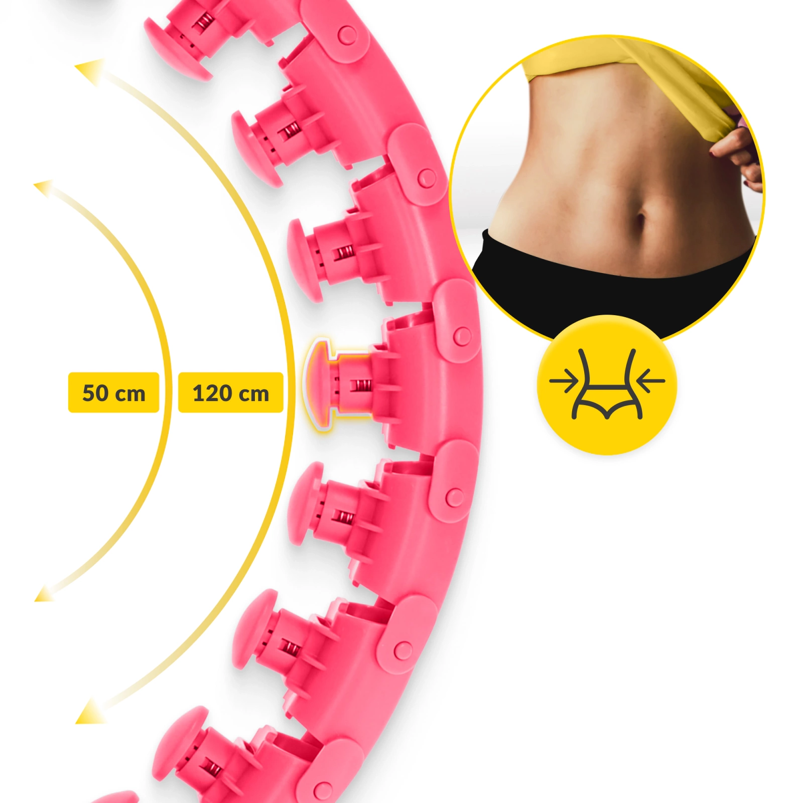 hula hop regulowane z obciazeniem