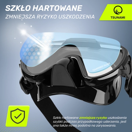 TSUNAMI búvár- és sznorkelező maszk