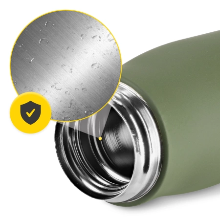 Termosz palack pánttal, 540 ml, zöld