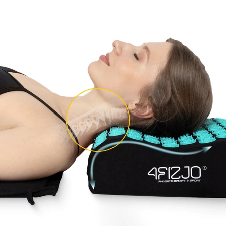 ERGO akupresszúrás matrac párnával, XL, kék