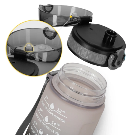 Gyermek kulacs, motivációs minta, 0,5 L, szürke