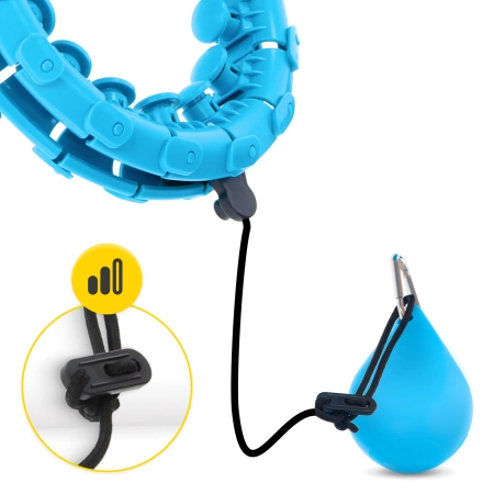 Súlyozott masszírozó hullahopp karika, kék