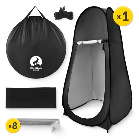 Mountain Goat zuhanysátor, fekete