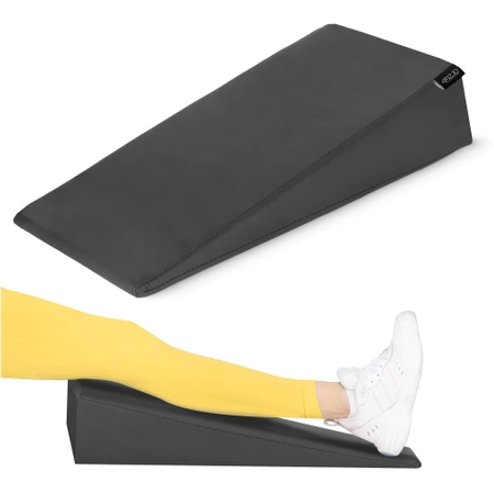Háromszög alakú rehabilitációs ékpárna, fekete