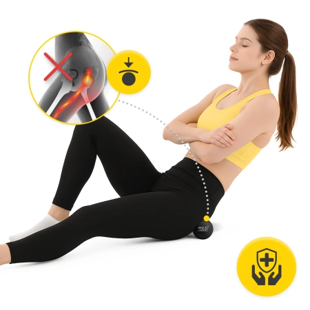 Lacrosse Massage Ball masszázslabda, fekete