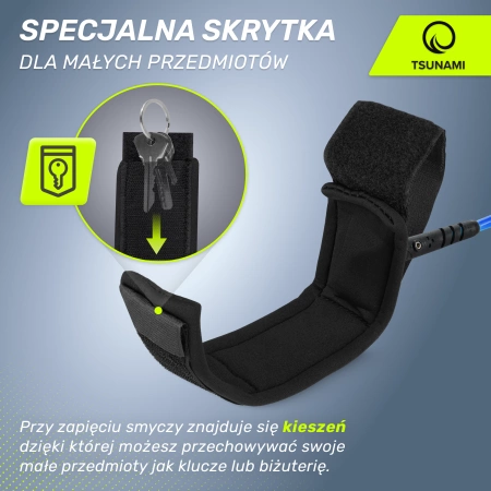 TSUNAMI leash SUP deszkához, kék