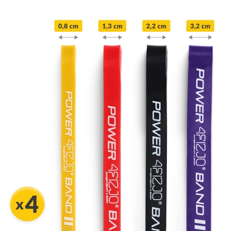 POWER BAND ellenállási szalag szett, 4 db