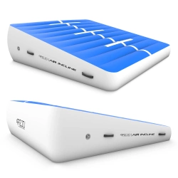 AIR INCLINE airtrack tornaszőnyeg, 2 x 2 x 0,6 m + pumpa