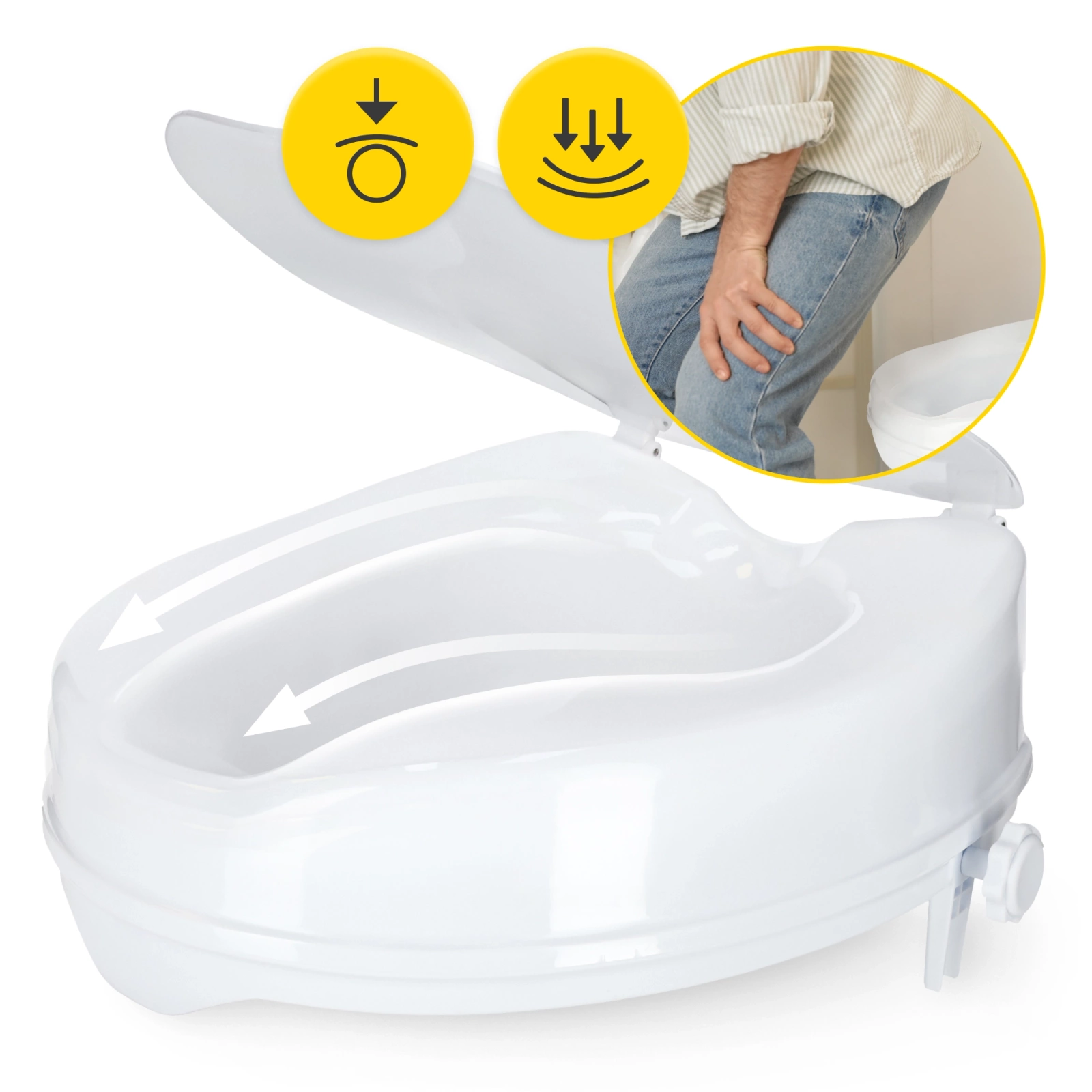 Nakładka podwyższająca na sedes 5 cm / 10 cm / 15 cm – komfort i bezpieczeństwo w łazience