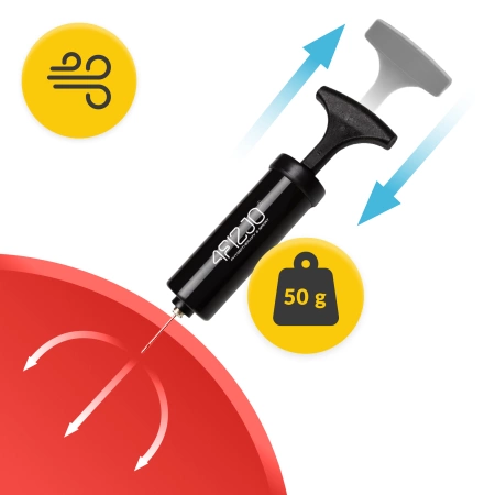 Pilates labda, 22 cm, piros