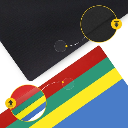 Összecsukható tornaszőnyeg, XL, sokszínű