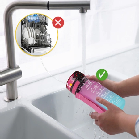 Gyermek kulacs, motivációs minta, 0,5 L, rózsaszín