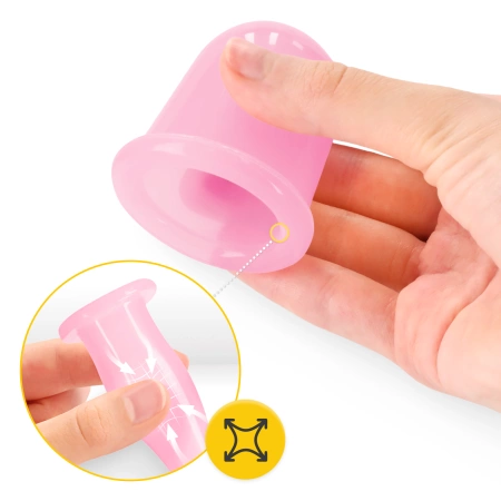 FACE+ szilikonköpöly készlet, 5 db, rózsaszín