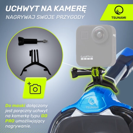 TSUNAMI PRO teljes arcú búvármaszk, S/M