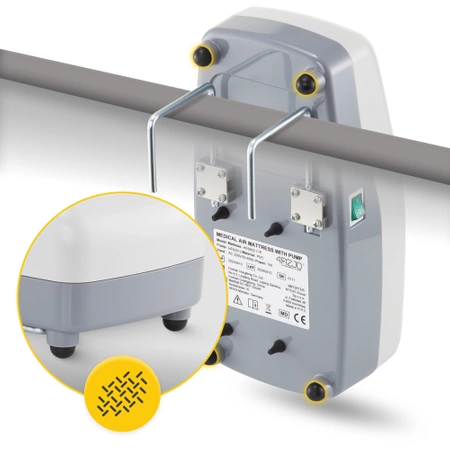 MED pumpával ellátott nyomáscsökkentő matrac