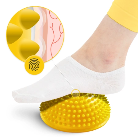 Egyensúlyozó félgömb, 2 db, sárga