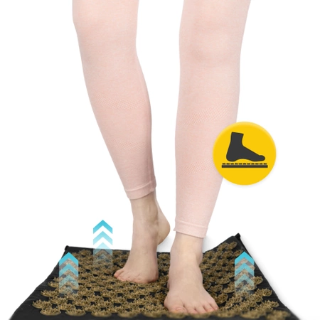 ECO akupresszúrás matrac párnával, XL, fekete