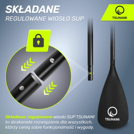 TSUNAMI állítható és összecsukható evező