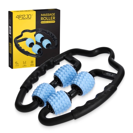 Bordázott masszázsroller, kék