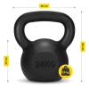 Öntöttvas kettlebell, 24 kg