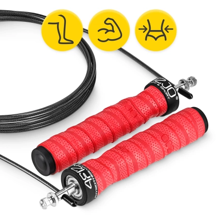 Súlyozott boksz ugrálókötél, 3 m, piros