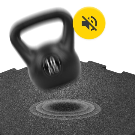 Gumi védőmatrac a padlóhoz, 4 darab, 48,5 x 48,5 x 2 cm