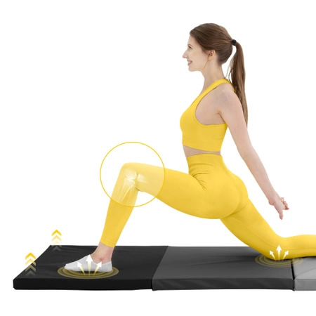 Összehajtható tornamatrac, szürke