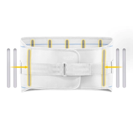 Ortopéd derékrögzítő, L, világosszürke