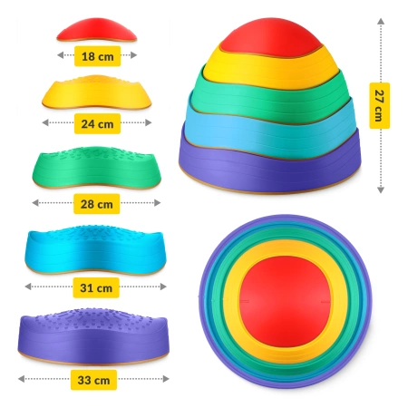 Érzékszervi kövek gyerekeknek, 5 darabos készlet