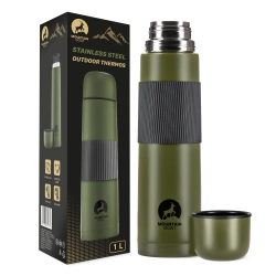 Túratermosz kávé- és teafőzéshez, 1 l, zöld