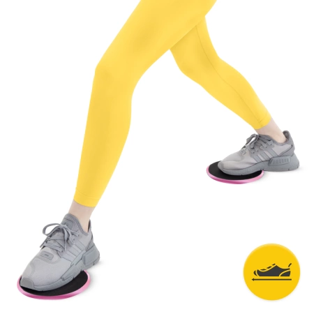 SLIDE csúszókorong edzéshez, 2 db, rózsaszín