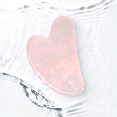 Klasszikus Gua Sha kő természetes rózsakvarcból