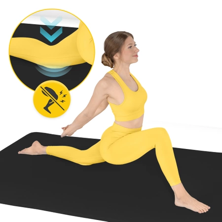 TPE nagy gumipadló, 2 cm, fekete