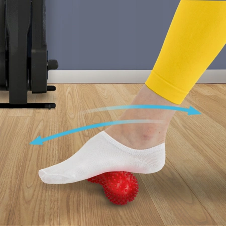 Dupla masszázslabda, piros