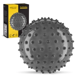 Tüskés rehabilitációs labda, 20 cm, szürke