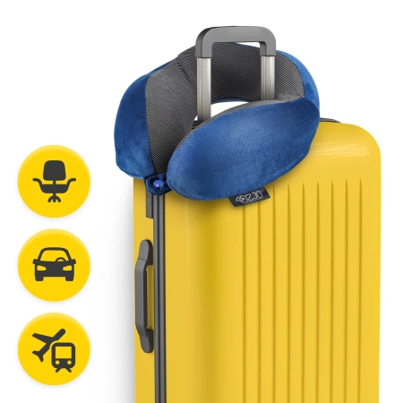 Patkó alakú utazópárna, sötétkék