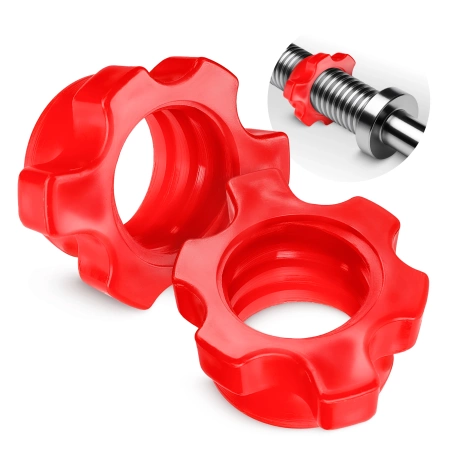 Műanyag bilincsek 25 mm-es nyakhoz, 2 db - piros
