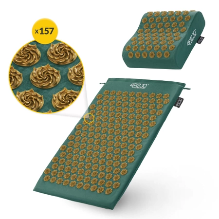 ERGO párnával ellátott akupresszúrás matrac, zöld