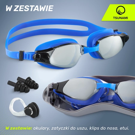 TSUNAMI úszószemüveg kék