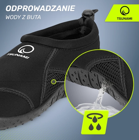 TSUNAMI Slip-on vízicipő, 36-os méret