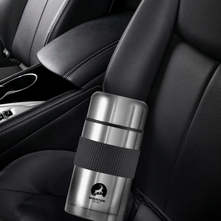 Rozsdamentes acél étkezési termosz, 1 l, ezüst