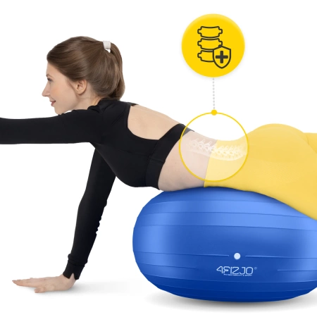 AIR BALL DONUT gimnasztikai labda, kék