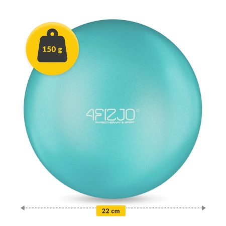 Pilates labda, 22 cm, türkizkék