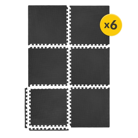 PUZZLE habszivacs védőszőnyeg, 60 x 60 cm, 6 db