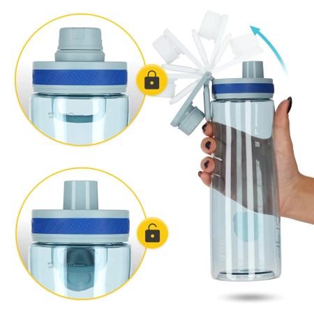 Sportkulacs, 850 ml, kék